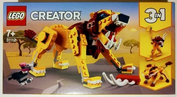 LEGO Creator 3 w 1 31112 - Dziki lew