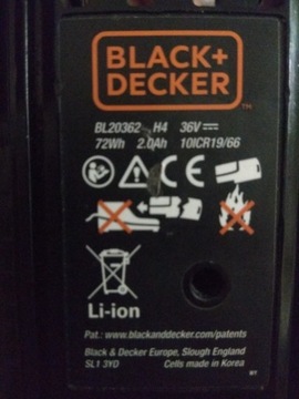 Akumulator Black&Decker 36V 2.0Ah Li-Ion