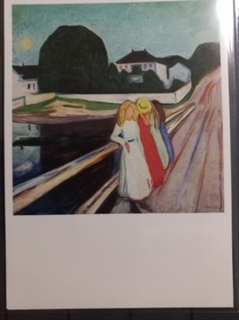 Pocztówka Edvard Munch Dziewczyny na Moście 