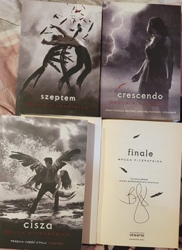 Becca Fitzpatrick Szeptem 1-4 Finale autograf 