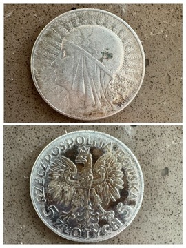 Moneta 5 złotych Królowa Jadwiga 1933r.