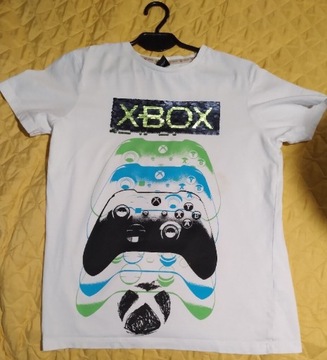 Koszulka XBOX - zmieniający się napis. 152-158 cm