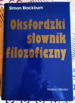 BLACKBURN - OKSFORDZKI SŁOWNIK FILOZOFICZNY