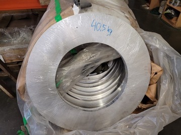 taśma aluminiowa w krążkach,matowa 0,5x40 cena 1kg