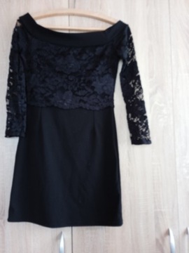 Sukienka czarna koronkowa 