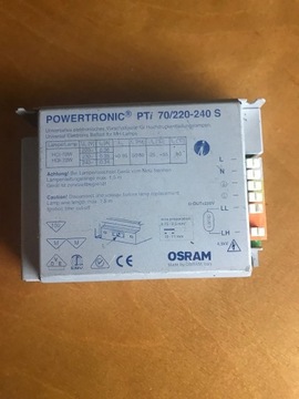 Układ zapłonowy Pti 70/220-240 S Powertronic Osram