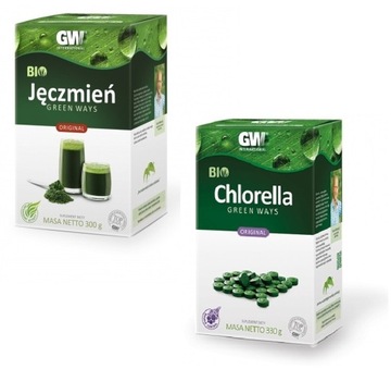 Chlorella Green Ways oryginał sok z jęczmienia 