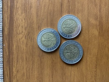 3 x 5 złotych - 2015 rok
