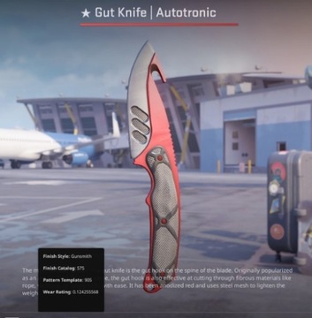 Skin Gut Knife | Autotronic MW CS2 / CSGO 