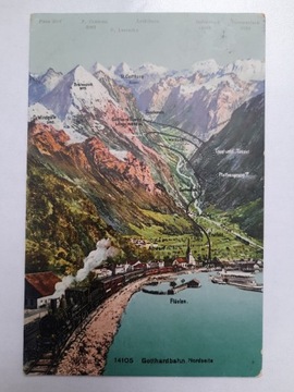 Szwajcaria Gotthardbahn Pociąg Alpy 