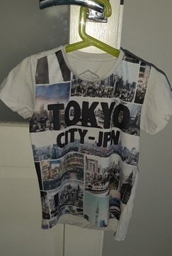 T-shirt chlopiecy, biały, 6lat, Tokyo
