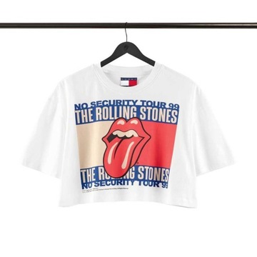 Tommy Hilfiger Rolling Stones crop top r. L