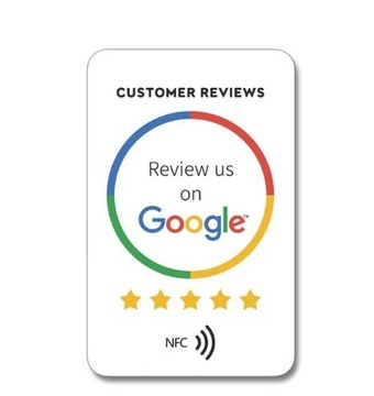 Plastikowa Karta NFC GOOGLE REVIEWS