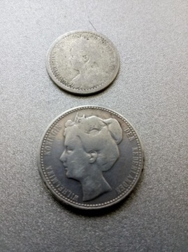 10 i 25 centów 1912/1906 Holandia, srebro