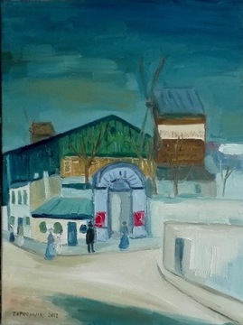 Moulin de la Galette, 30x40, Paryż, Montmartre
