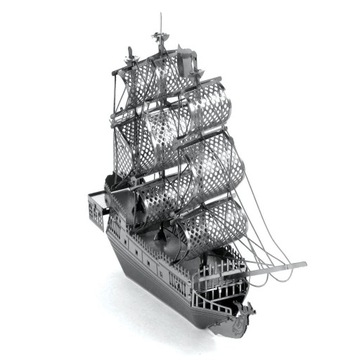 CZARNA PERŁA GALEON METALOWY DO SKŁADANIA puzzle