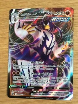 POKEMON CARD URSHIFU VMAX 088/163 ULTRA RARE RAPID