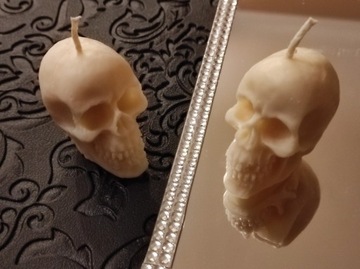 Świeca sojowa czaszka/ skull soy candle 