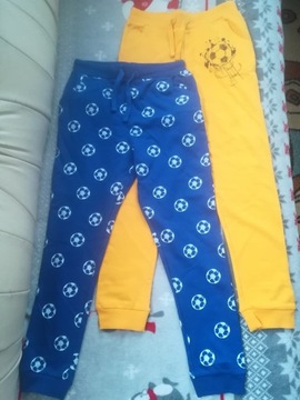 2 x Nowe spodnie dresowe dla chłopca rozmiar 134