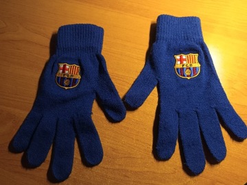 [unikat]Rękawiczki FC Barcelona.Klubowe.Akryl