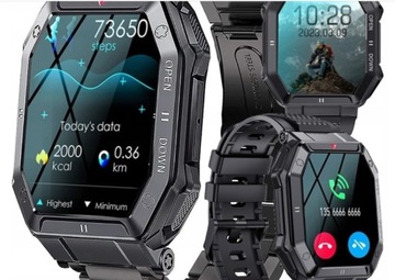 SMARTWATCH MĘSKI MILITARNY