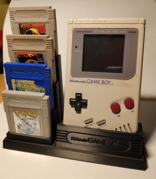 Stojak do GameBoy classic / DMG z miejscem na gry