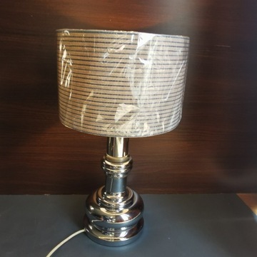 Lampa stołowa włoska chrom 54 cm 70s design 