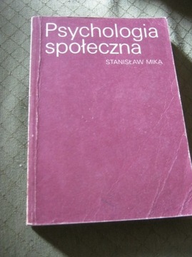 Psychologia społeczna-Stanisław Mika