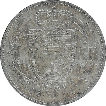 Liechtenstein 1 krone 1904, Ag Y#2