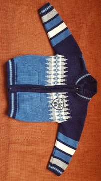 Sweterek chłopięcy rozsuwany 1-2 lata 92-98 cm