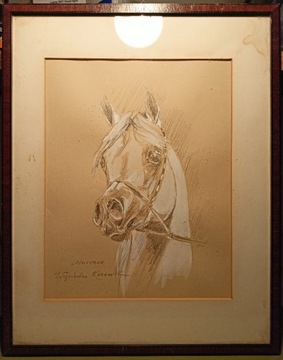 Wojciech Kossak (1856-1942) Głowa konia arabskiego