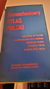 Atlas samochodowy Polski 1983 r. 210 stron.