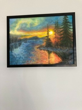 obraz akrylowy pt. "Kanadyjski zachód słońca" 