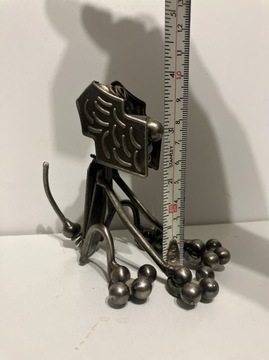 FOLK ART DOG metaloplastyka PIES metal spawy 