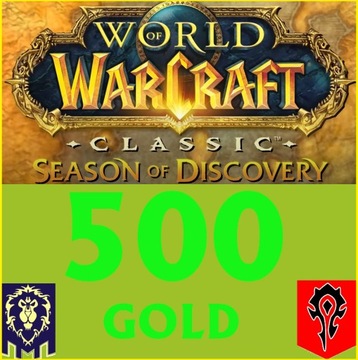 500G WoW Gold SEASON OF DISCOVERY SOD Serwery EU