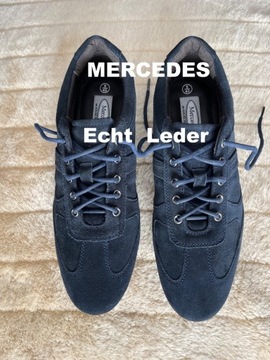 Mercedes sneakersy mokasyny skórzane męskie 43