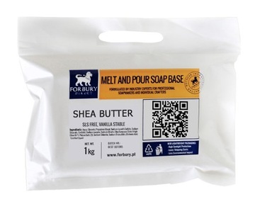 Baza mydlana glicerynowa z masłem SHEA 1kg