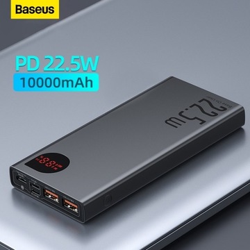 BASEUS Power Bank 10000mAh 22.5W Szybkie Ładowanie