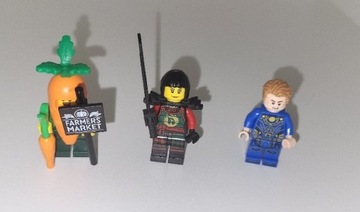 Lego minifigurki: farmer, nya samurai x, ikaris