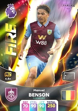 Manuel Benson 406 Karta Panini Premier League 2024