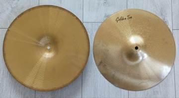 Talerze Hi hat 14 Golden ton stan dobry