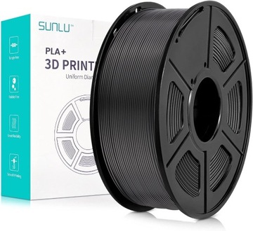 SUNLU PLA+ PLUS BLACK czarny 1,75mm 1kg