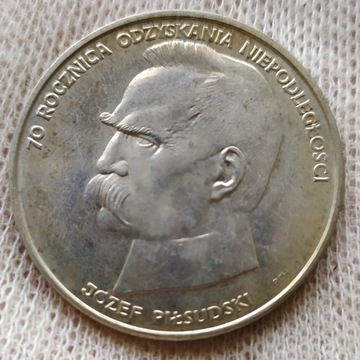 50000 zł 1988 Piłsudski 70 rocznica niepodległości