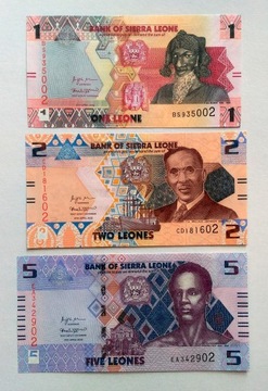 SIERRA LEONA Zestaw 1-20 Leones 2022 UNC !!!!