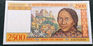 Madagaskar 2500 franks UNC 