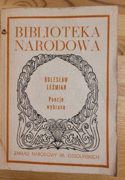 Bolesław Leśmian POEZJE WYBRANE bez pieczątek