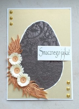 Kartka na WIELKANOC rękodzieło hand made quilling 