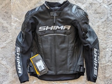 Kurtka motocyklowa SHIMA STR 2.0 BLACK r. 48 skóra