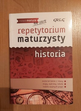 Repetytorium maturzysty Historia. Wydawnictwo Greg