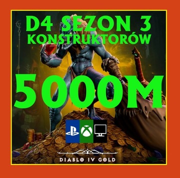 Diablo 4 NOWY SEZON Gold D4 Złoto PC XboX PS